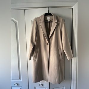 H&M beige long coat